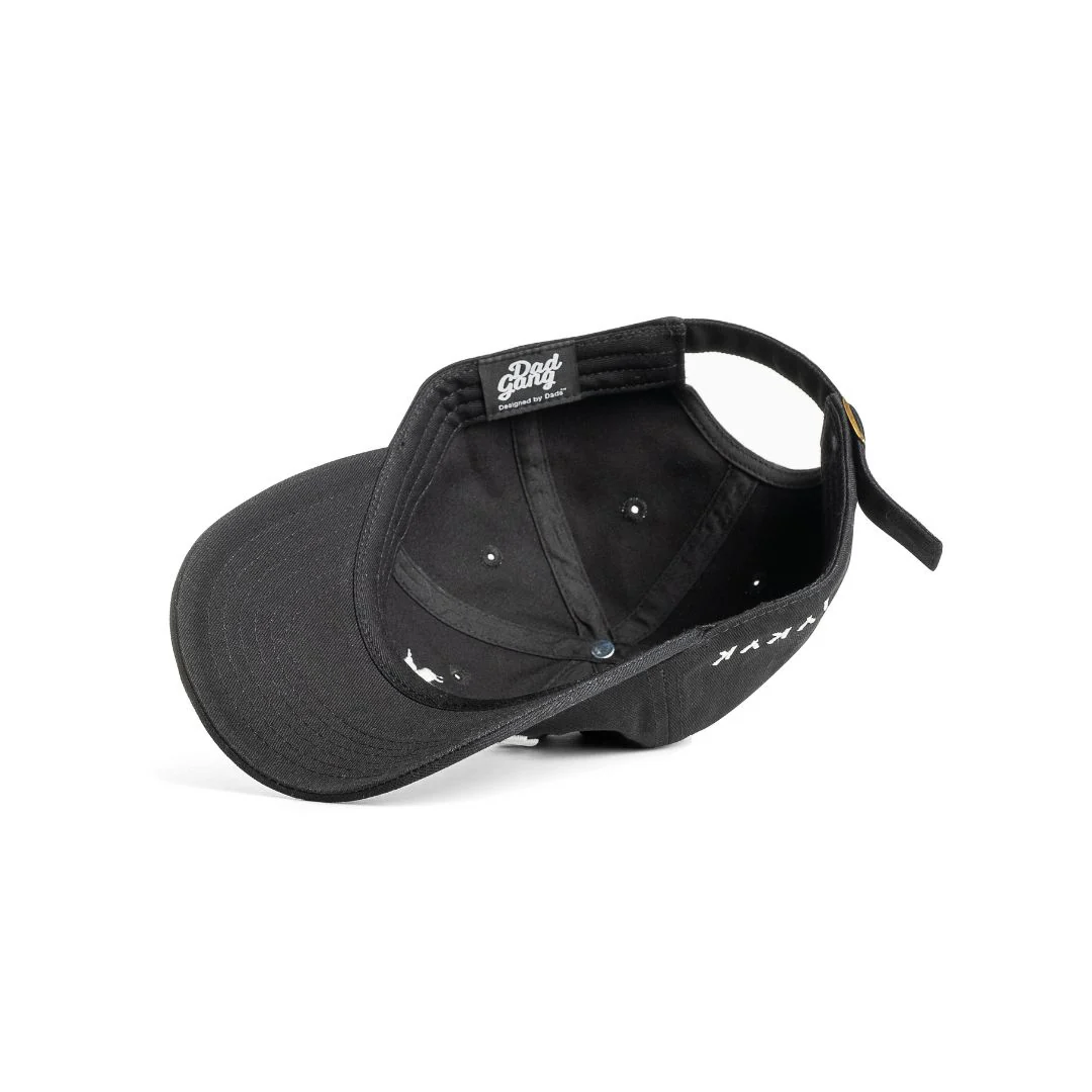 Simple Dad Hat (Black/White) - Image 4